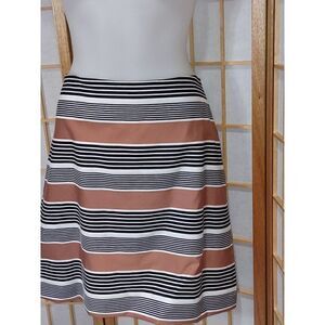 LOFT Sz 10 Striped Miniskirt